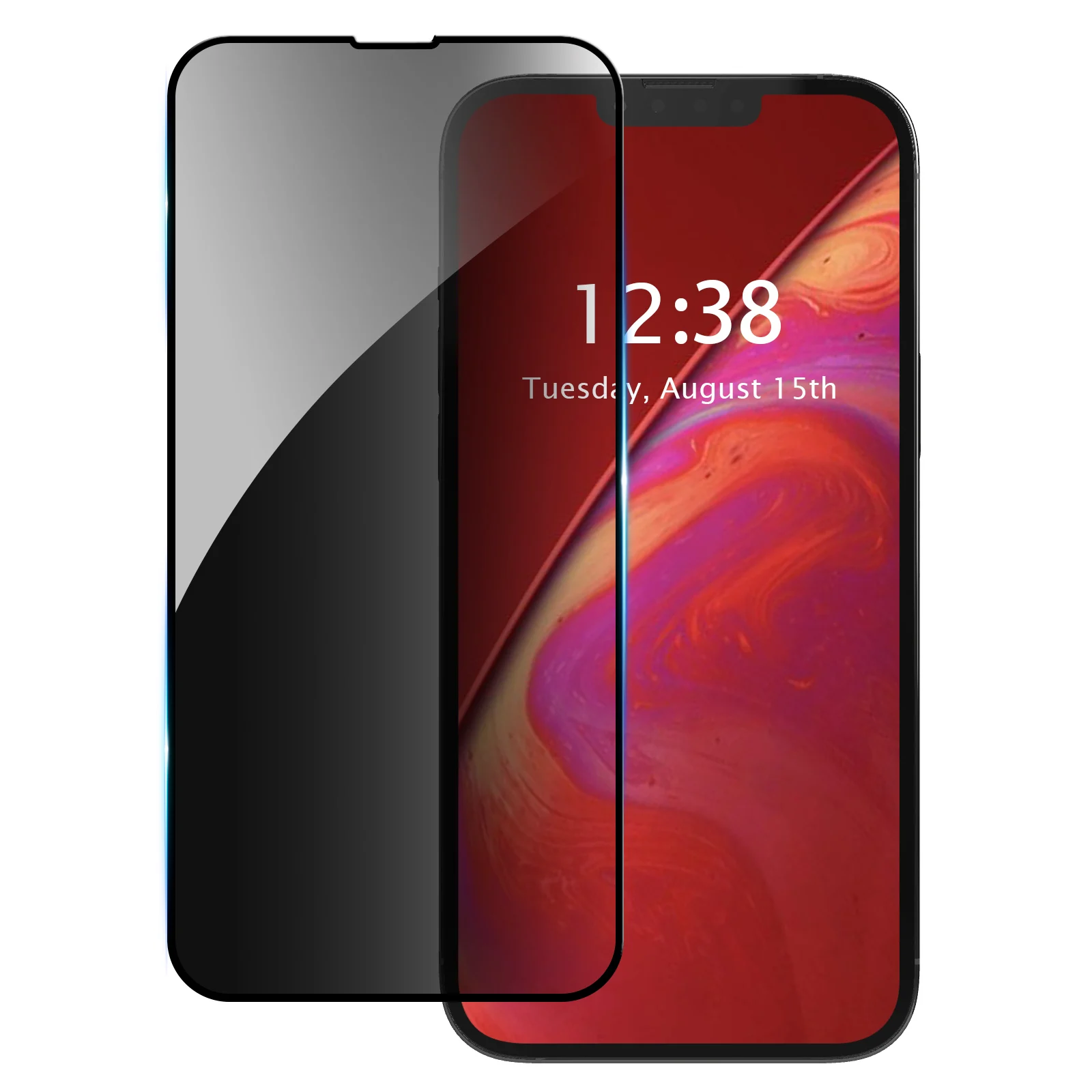 4-Pack Full Coverage Anti-Spy Anti-Scratch Tempered Glass Screen Protector