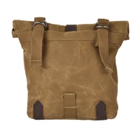 Sacoche Vintage pour moto, sac latéral étanche en toile de cire d'huile, sac suspendu pour petite boîte à outils suspendue pour vélo électrique 4