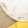 Infant Boys Girls Cosplay Chicken Animal Costume Fleece Hooded Romper Bodysuits Pants 2Pcs Outfits Cute Outfits for Baby Girls 6