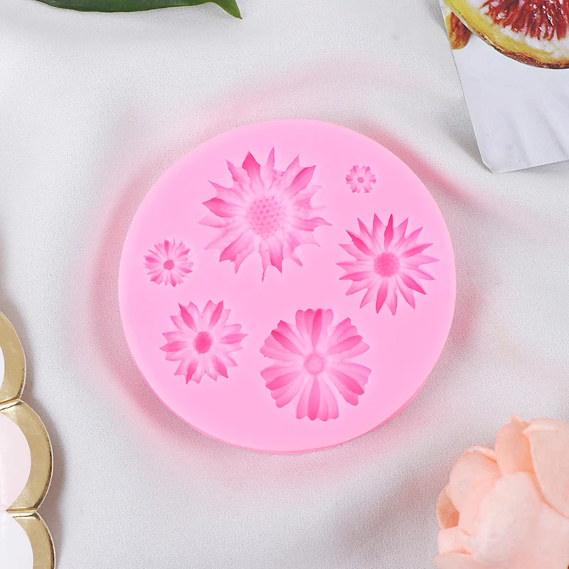 

3D Flower Silicone Molds Fondant Craft Cake Candy Chocolate Sugarcraft Ice Pastry Baking Tool Mould