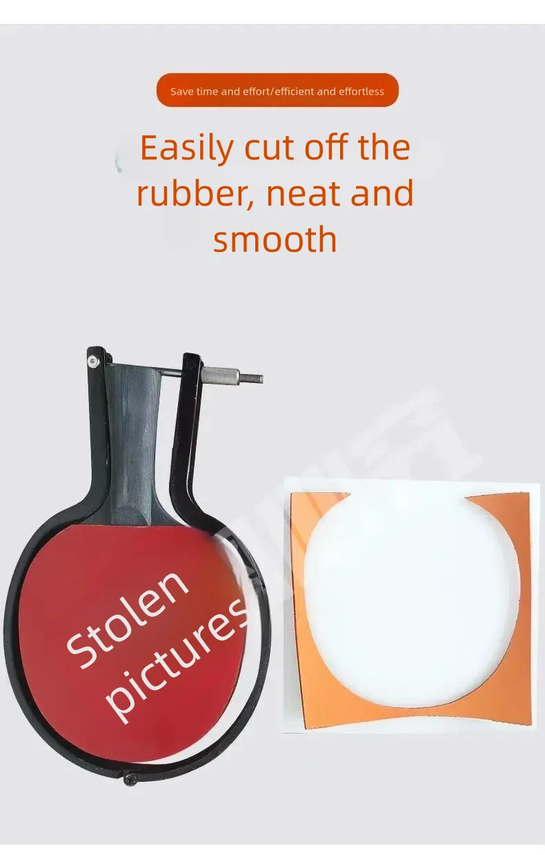 Manueller Tischtennis-Gummischneider und -schneider, ein All-in-One-Schneidewerkzeug für Gummiplatten – Detail 8