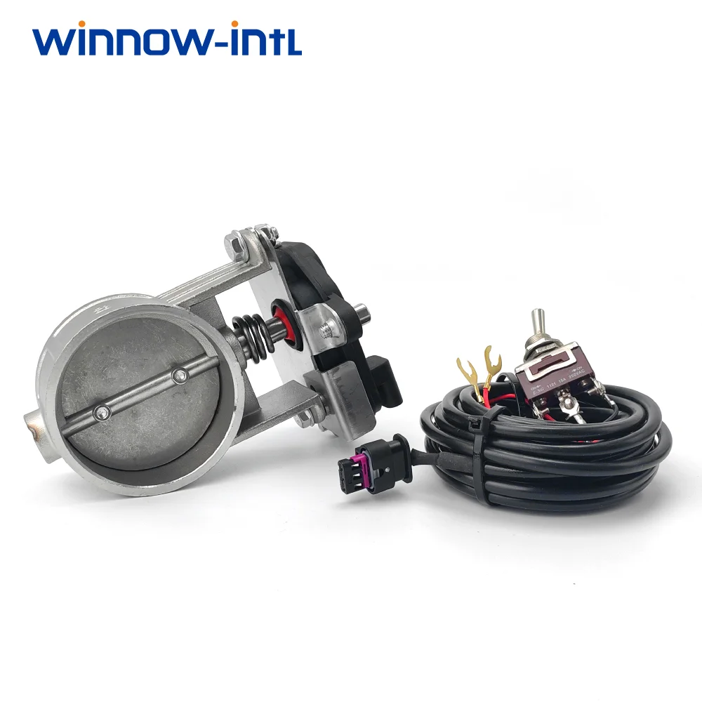 2.0 "/ 2.5" / 2.5 "/ 2.75" / 3 " Electric exhaust valve controller kits Stainless Steel Exhaust Control Valve Cutout Sets Vacuum
