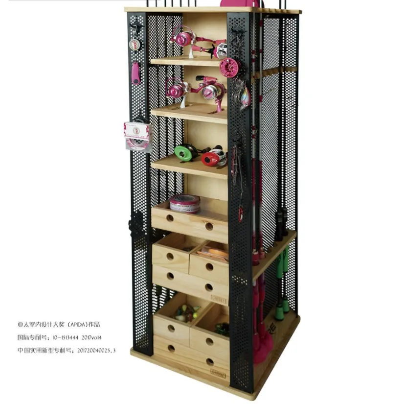 Display Shelf Rack for Fishing Lure, Storage Rack, Retail Store, Wood Metal,  Fishing Rod, Reel, Hot Sale - AliExpress