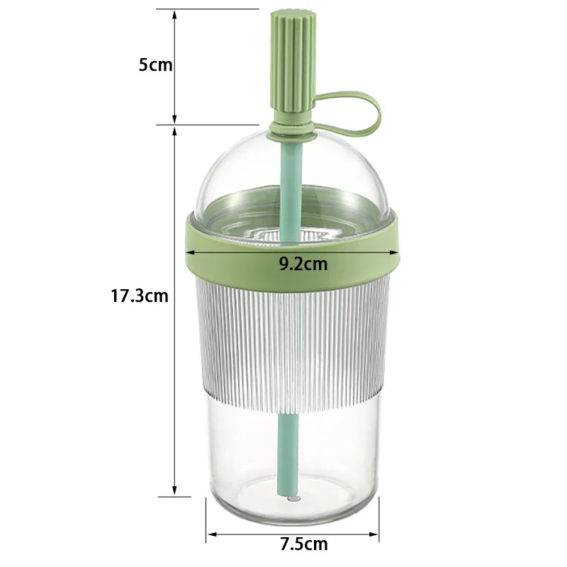Portable Large-Capacity Straw Cup - Ideal for Coffee, Milk Tea, Juice, and More