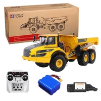 DOUBLE E E017 RC Truck 1/16 A40G Electric Metal Remote Control Articulated Truck Model 2.4G Remote Control Truck Boy Toy Gift 1