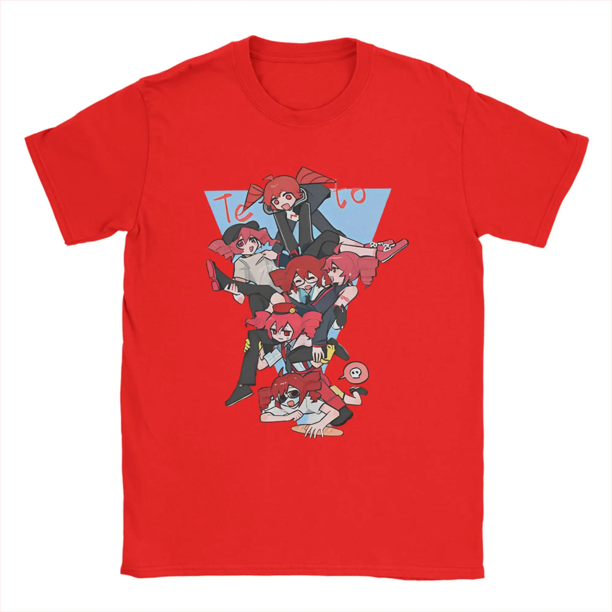 Kasane Teto Anime Oversized Cotton Crewneck T-Shirt - Hipster Streetwear Short Sleeve Beach Top