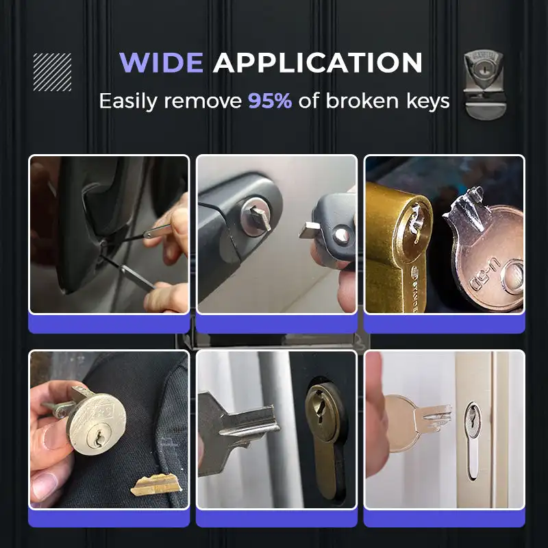 Locksmith Tools Locksmith Extractor Tools Lock Repair Tool Mintiml&reg; Broken Key Disassemble Kit Set
