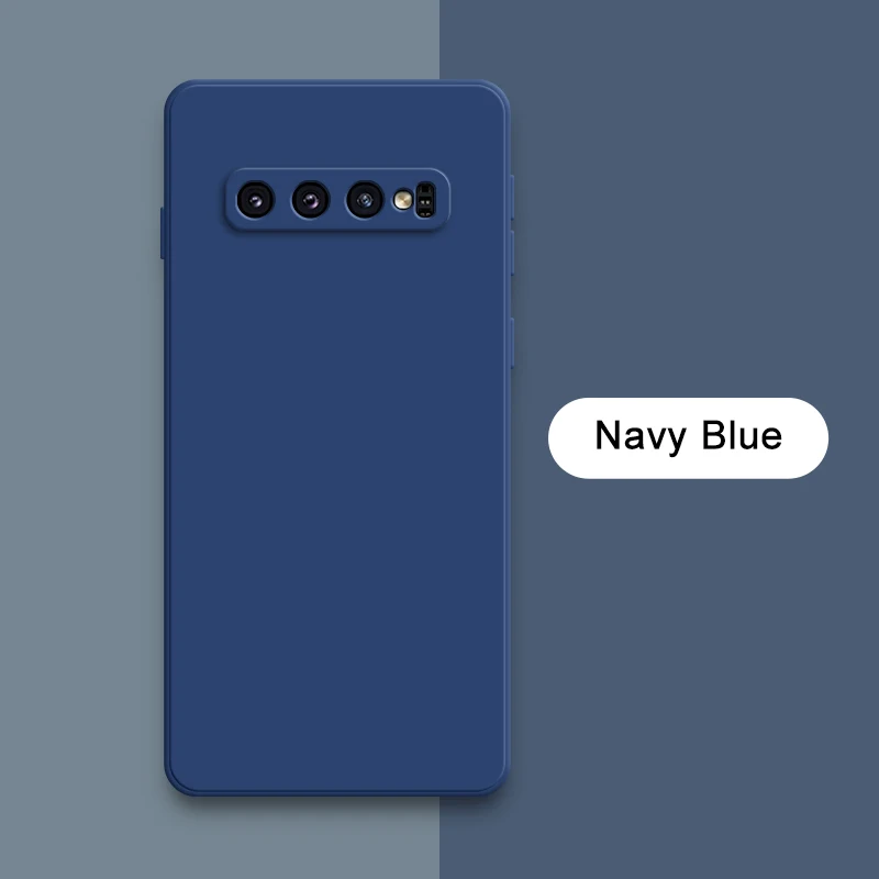thumbnail image 1 of Original Square Liquid Silicone Case for Samsung Galaxy S8 S9 S10 Plus S10E Soft Candy Back Cover S8Plus S9Plus S10Plus E Fundas, 1 of 5