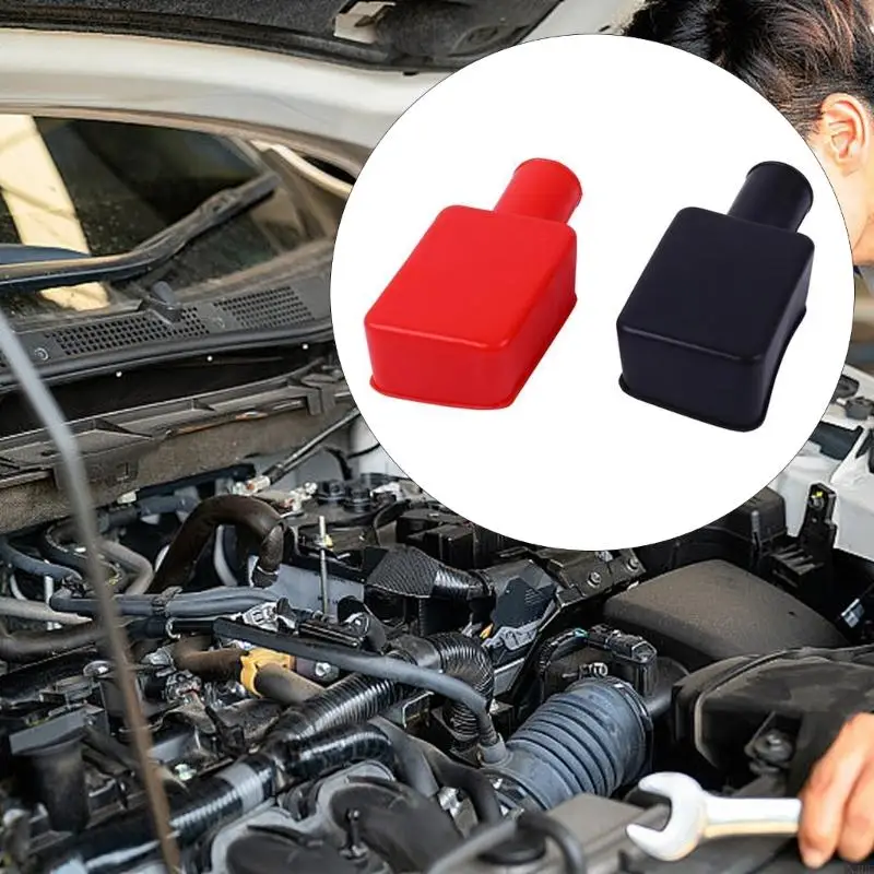 N3UE Car Battery Negative Positive Terminal Covers Caps Boat Insulating Protector