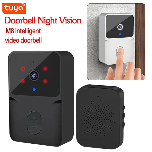 Sonnette vidéo à distance sans fil, Smart Home Wifi Door Bell Carillon de  caméra de sonnette sans fil extérieur Interphone audio bidirectionnel  Vision