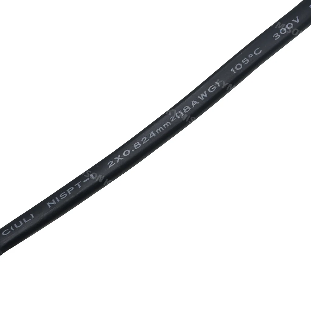 18AWG NISPT-1 전원 코드 US NEMA 1-15P - IEC320 C7 8자형 커넥터 AC 2구분극 전원 공급 케이블 플러그