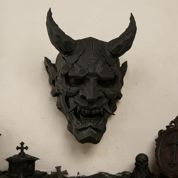 Cross-Border Dark Style Demon Mask Wall Hanging Decoration For Retro-Style Home Wall Art Decor Scenario 1