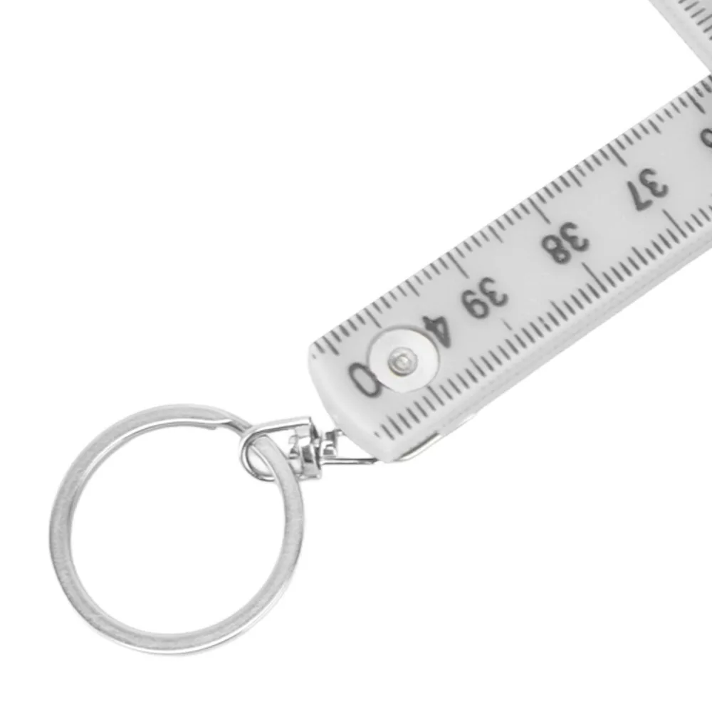 4PCS ABS 접이식 자/미터법 측정 도구 휴대용 양면 접이식 자 목공 작업용 (흰색/빨간색/녹색)