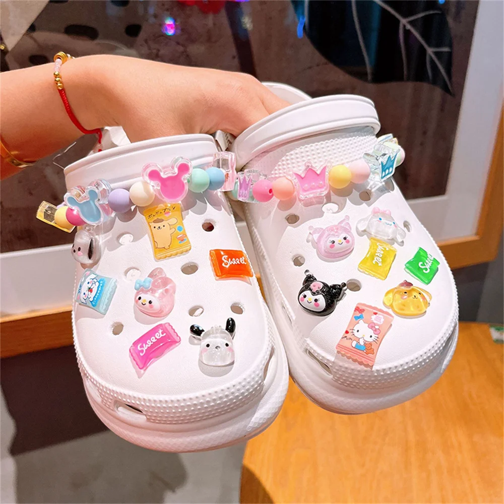Sanrio LED Shoe Charms Fit Sandals Crooo Decorations X-mas Gifts