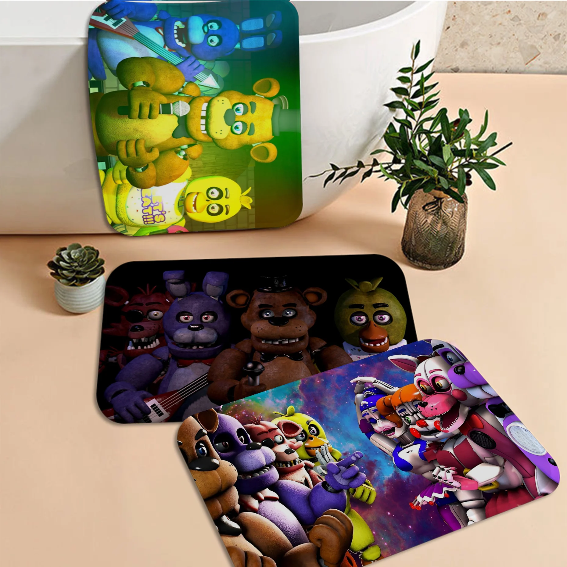 F-Five Nights At F-Freddy 'S Floor Mat Room Mats Più Economico Antiscivolo Moderno Soggiorno Balcone Stampato Modern Home Decor