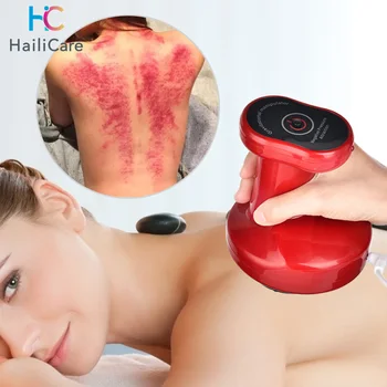 Body Scraping Massage Smart Electric Vacuum Cupping Heating Suction Cup Device Back Neck Arm Massger Anti-cellulite Fat Infrared