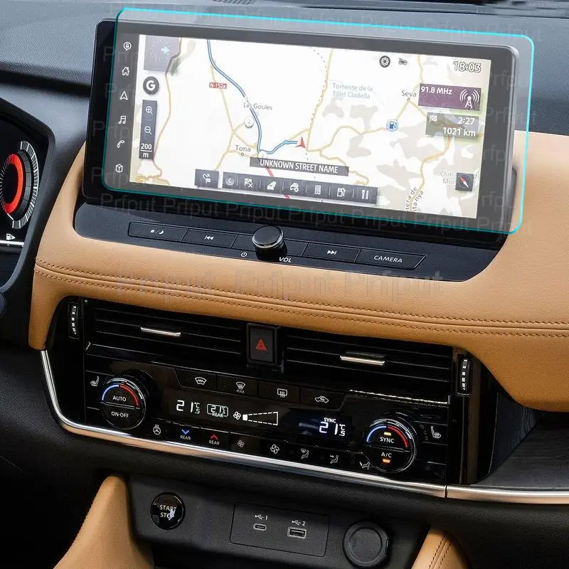 GAFAT Compatibel met 12,3 inch Nissan Qashqai J12/Juke 2024 Facelift/X-Trail T33 2023 2024 2025 navigatie displaybescherming, Qashqai e Power 12,3 inch Nisanconnect scherm, 9H, krasbestendig