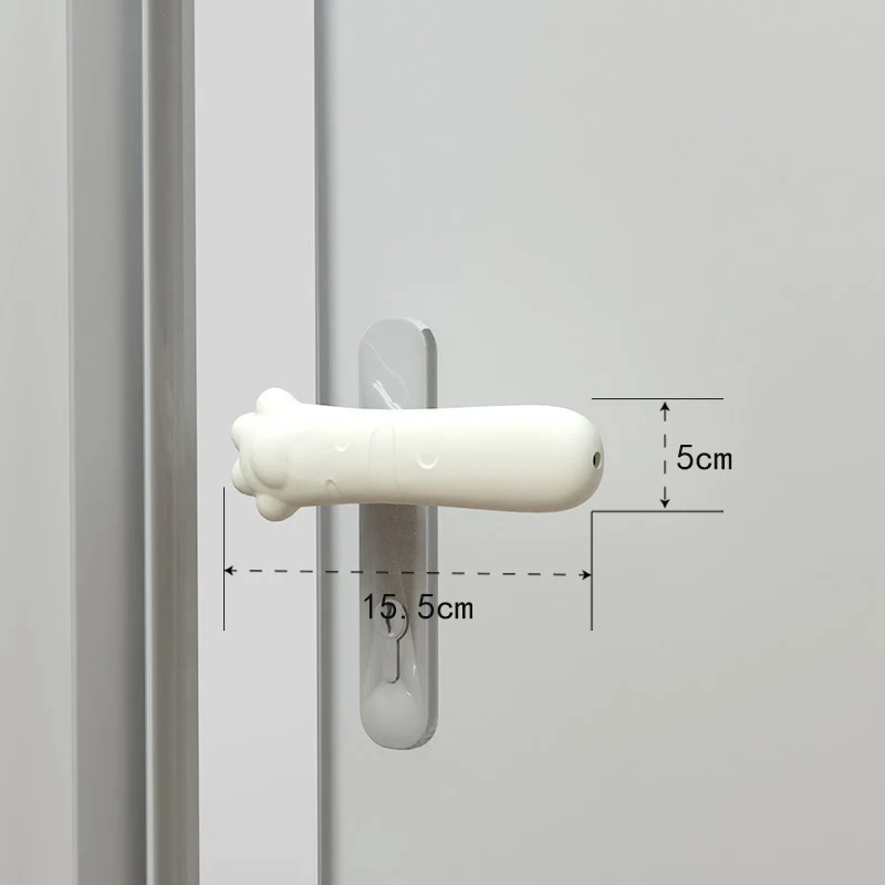 1Pcs Silicone Cat Claw Door Handle Protective Cover Household Anti-static Bedroom Door Pull Gloves Anti-collision Mat Wall Cover