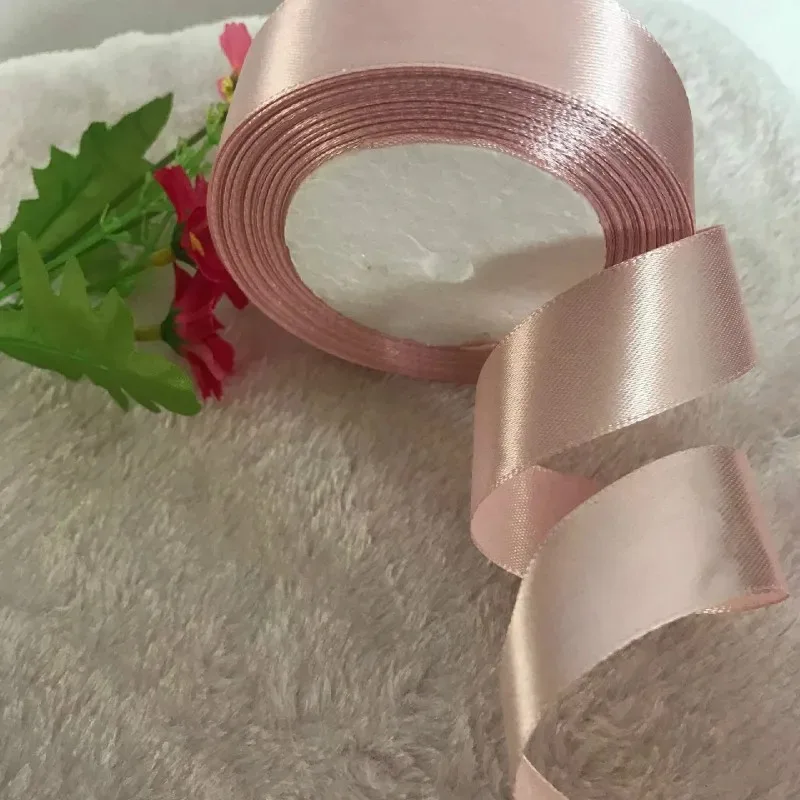 Coral Pink Silk Satin Ribbon Party Home Wedding Decoration DIY Handmade Wrapping 6mm 10mm 15mm 20mm 25mm 40mm 50mm 25 yards/roll ribbon decoration satin ribbons ribbon supplies wrapping ribbon satin ribbon