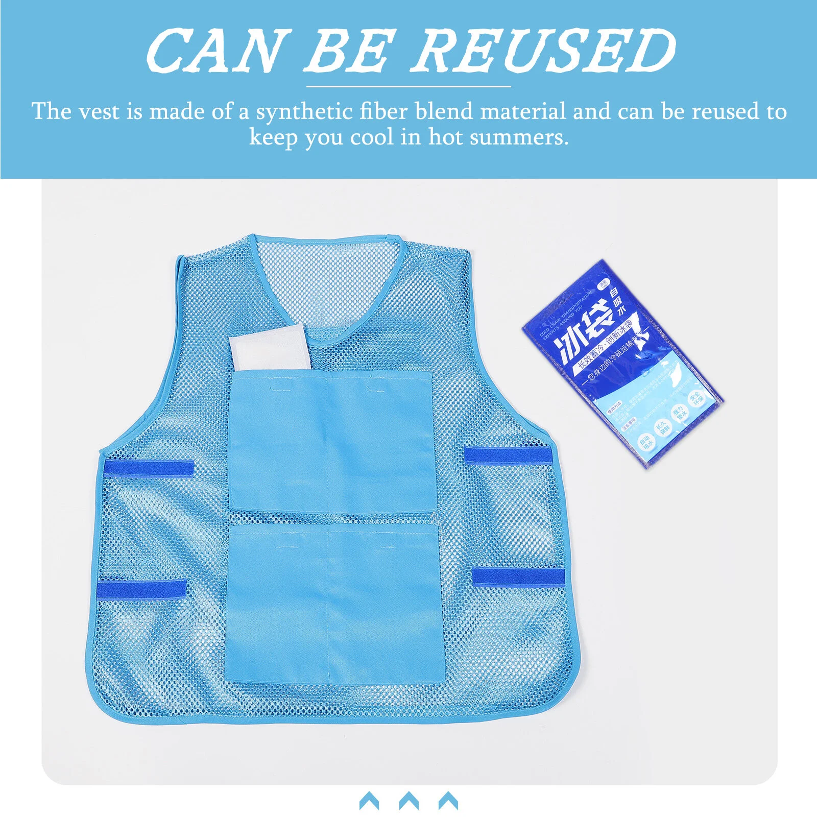 Women's Clothing Tank Tops Ice Waistcoat Vest Outdoor Cooling Fiber Blend Summer Clothes Miss Costume cooling vest