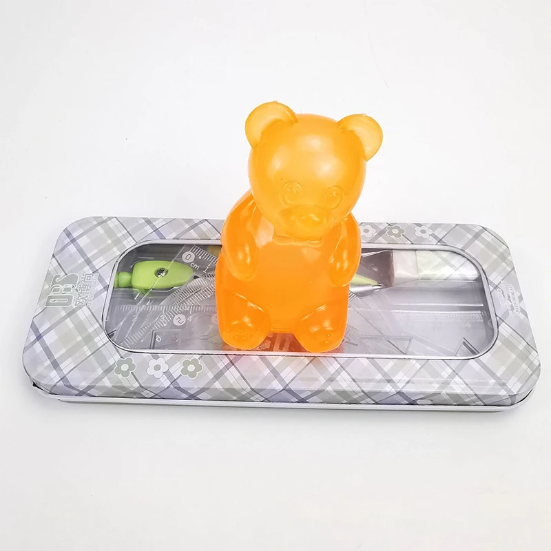 Söt björn stressleksak squishy sensorisk skrivbordsdekoration_voghion.com