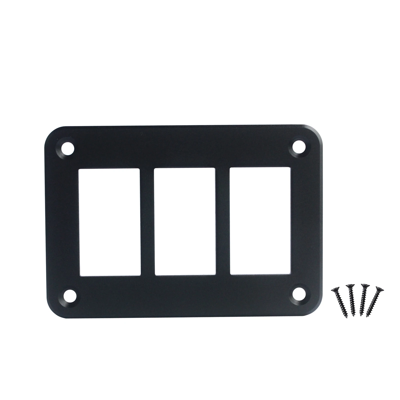 Multi-Gang Aluminum Rocker Switch Housing Frame Panel