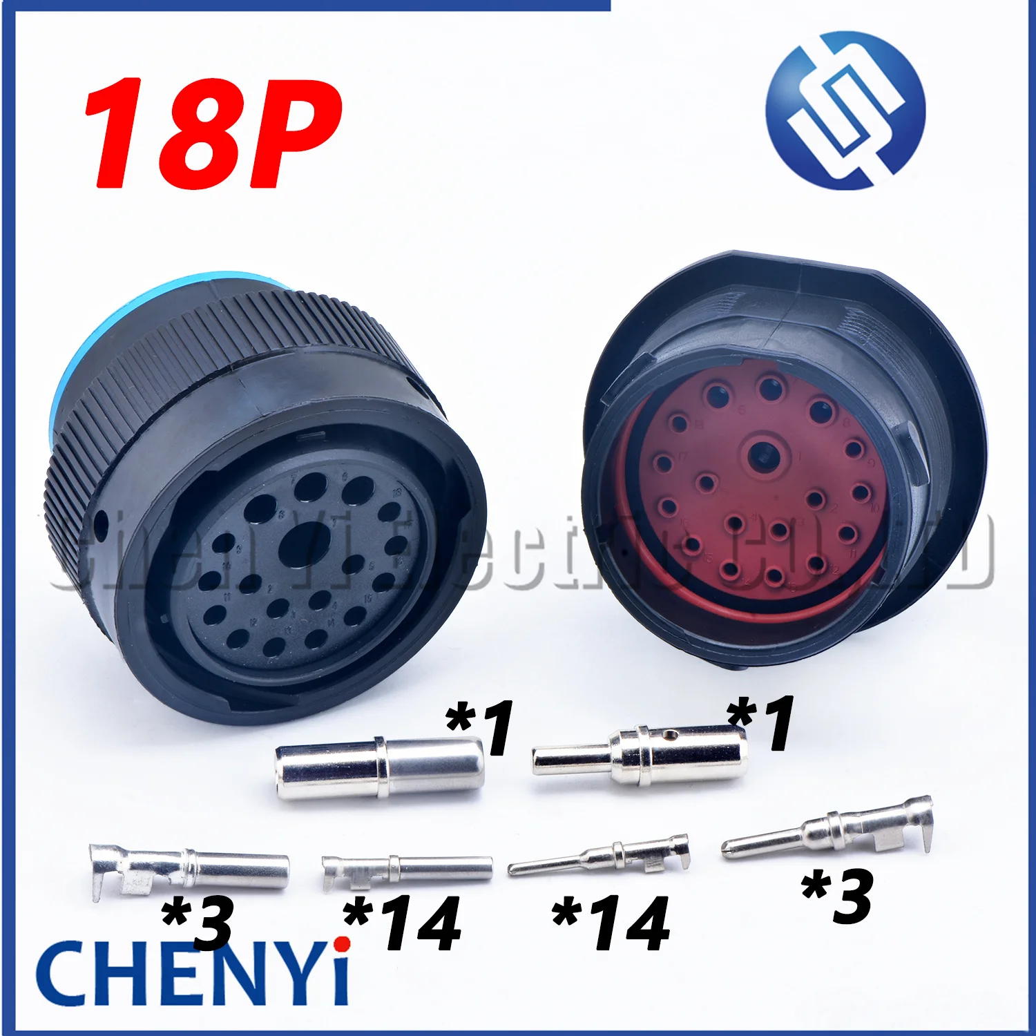 Deutsch Original Eua Conector Cavidades de Plugue à Prova Dágua Série Hdp Hdp262418se Hdp24-24-18pe 18 Pin Auto