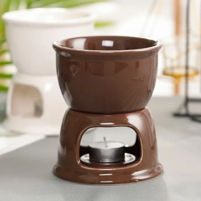 Cheese Hot Pot Small Ceramic Chocolate Fondue Porcelain Melting s For Tapas