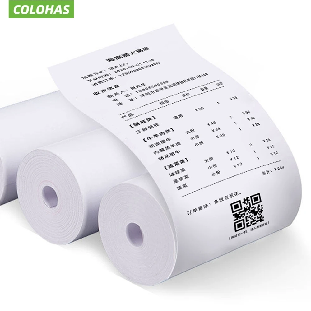 15 롤 57x25 MM 감열지 흰색 어린이 카메라 인스턴트 인쇄 어린이 카메라 인쇄 용지 교체 액세서리 부품