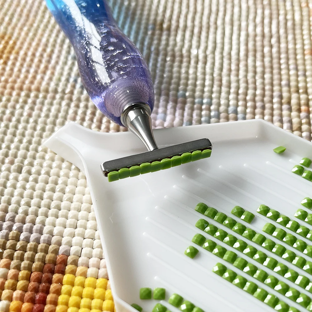 Resin Diamond Painting Pen Thin Multifunctional Stainless Steel Threaded Tip For Embroidery Nail Art