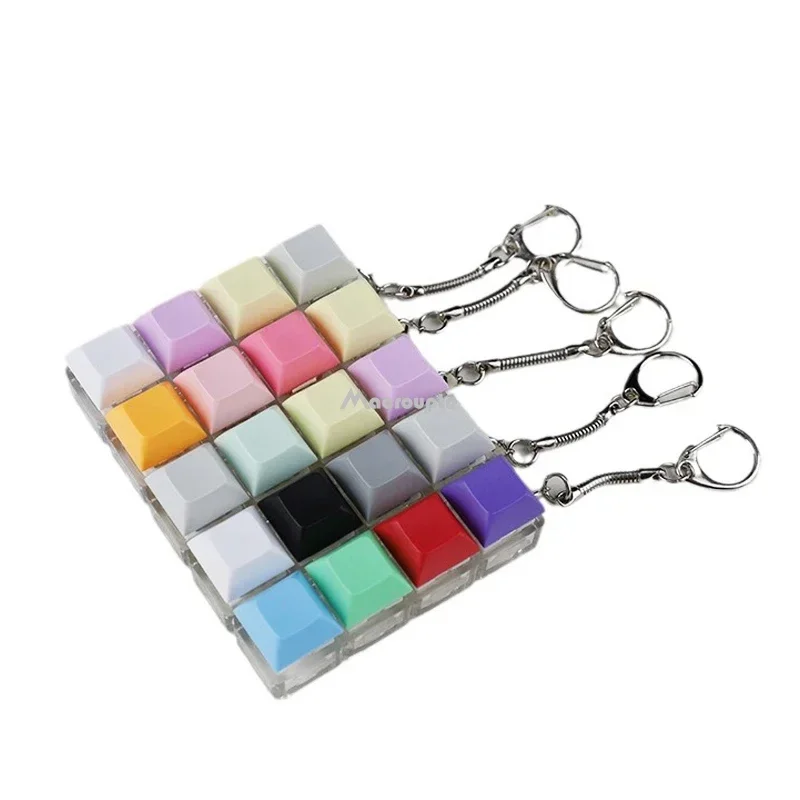 Keyboard Key Fidget Toy Keychain Keycap Stress Relief Toy Finger Button Anti-stress Toys For Children Adults Gifts sensory fidget toy,finger sensory toy