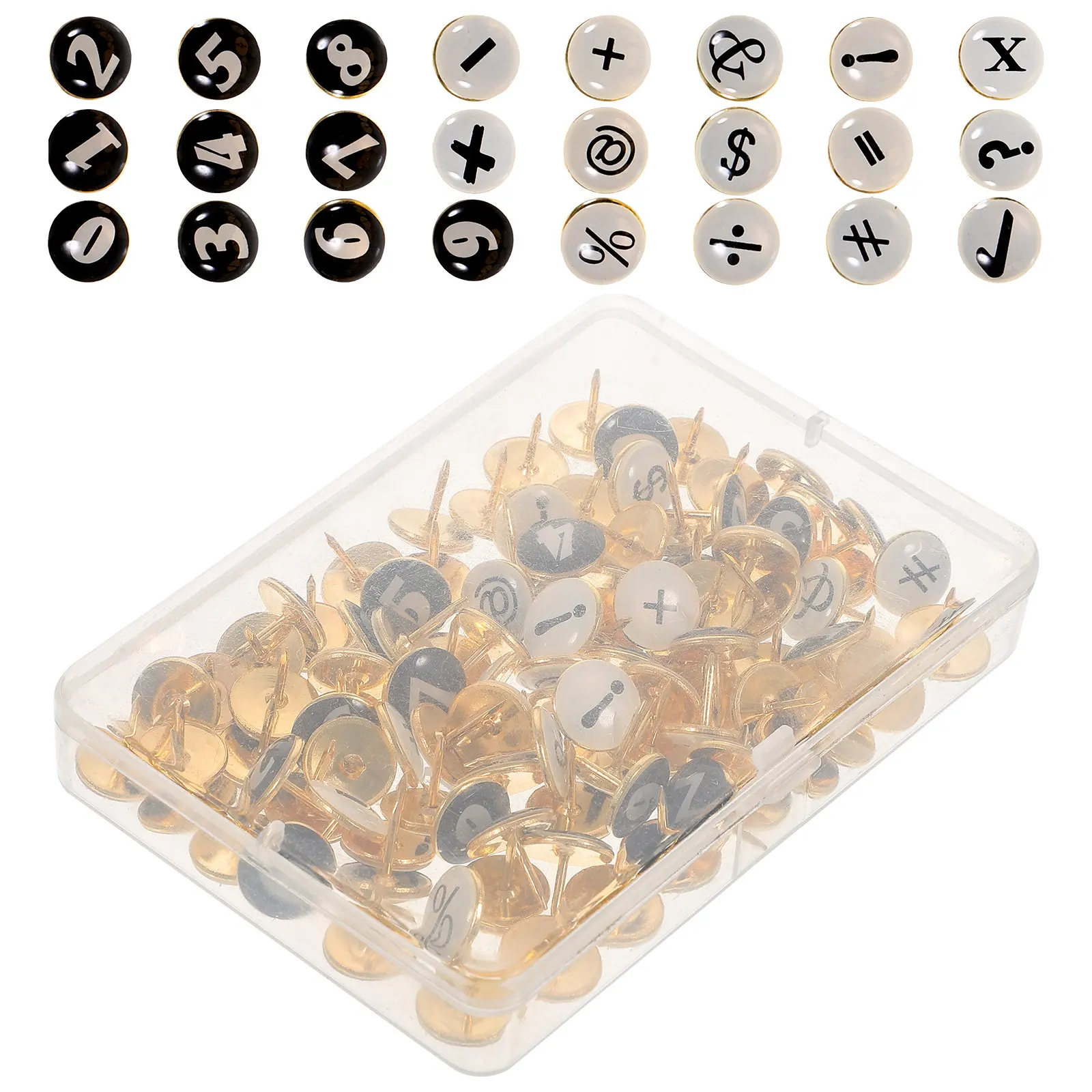 104pcs 엄지 손가락 모양 핀, 사무실 게시판, 지도, 코르크 공예, 여행 사진, 학교 용품용 장 푸시핀