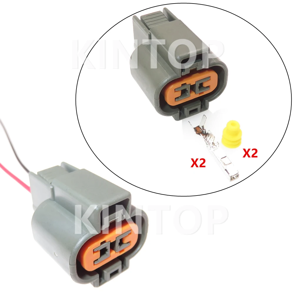 

1 Set 2 Pins Car Waterproof Cable Connector With Wires Auto Accessories PK505-02127 Automobile Wire Harness Socket Starter