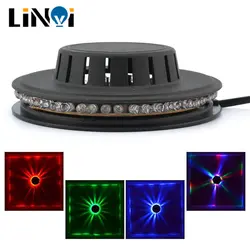 Hot Mini 48 LEDs 8W RGB Sunflower Laser Projector Lighting Disco Wall Stage Light Bar DJ Sound Background Christmas Party Lamp