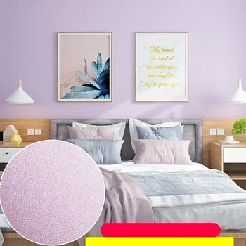 สีทึบ Self-Adhesive Macaron วอลเปเปอร์เฟอร์นิเจอร์ตู้สติกเกอร์ตกแต่งห้องนอนฟิล์มไวนิล DIY ห้องนั่งเล่นตกแต่งบ้าน 14