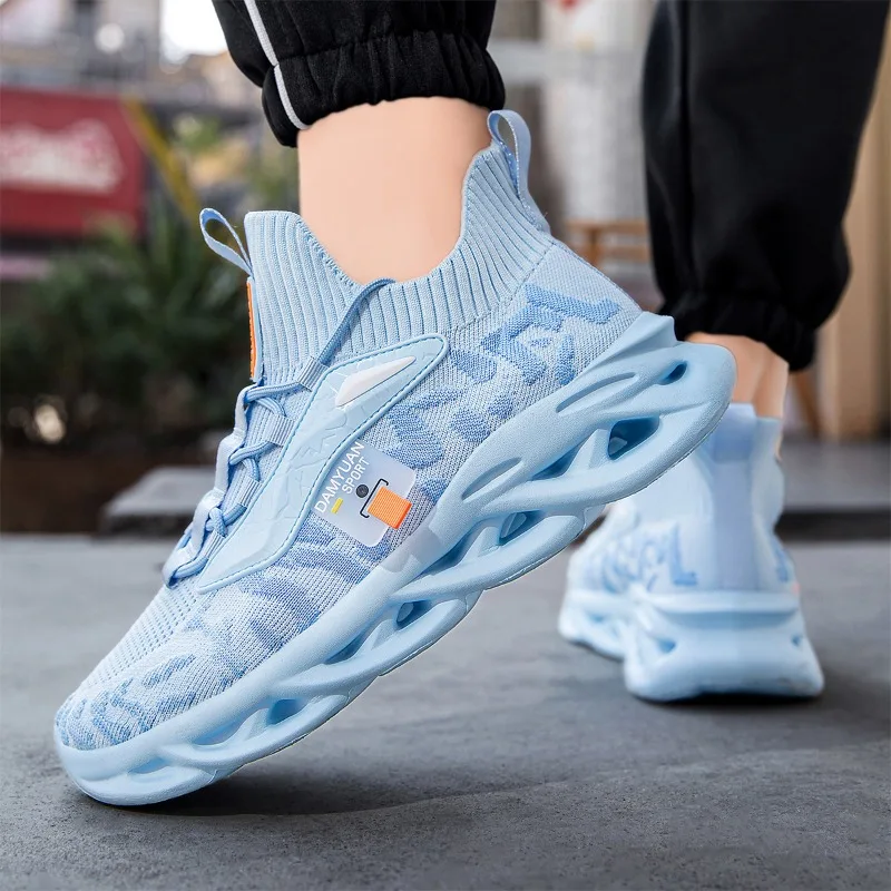 Men's Breathable Mesh Running Sneakers Running Shoes for Men Anti-slip Outdoor Anti-skid Sports Shoe Athletic Jogging Gym Tennis 5