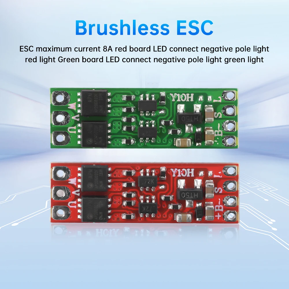2S-3S 8A Mini Brushless Motor Driver Board BLDC Micro Electric Regulator Drive Speed Controller 1104 1106 1306 1407 Motor dc motor driver dc motor speed controller