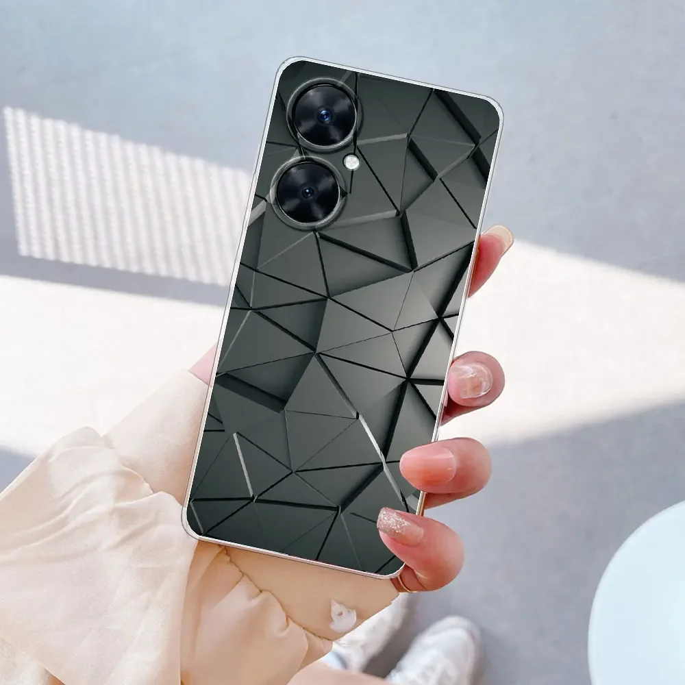 Transparent Silicone Phone Case with Bumper Protection