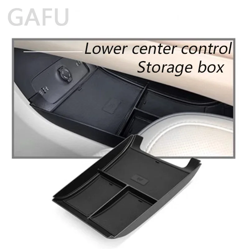 

For Voyah Dreamer 2022-2024 Car Lower Center Control Storage Box Armrest Box Storage Automobile Interior Modification Supplies