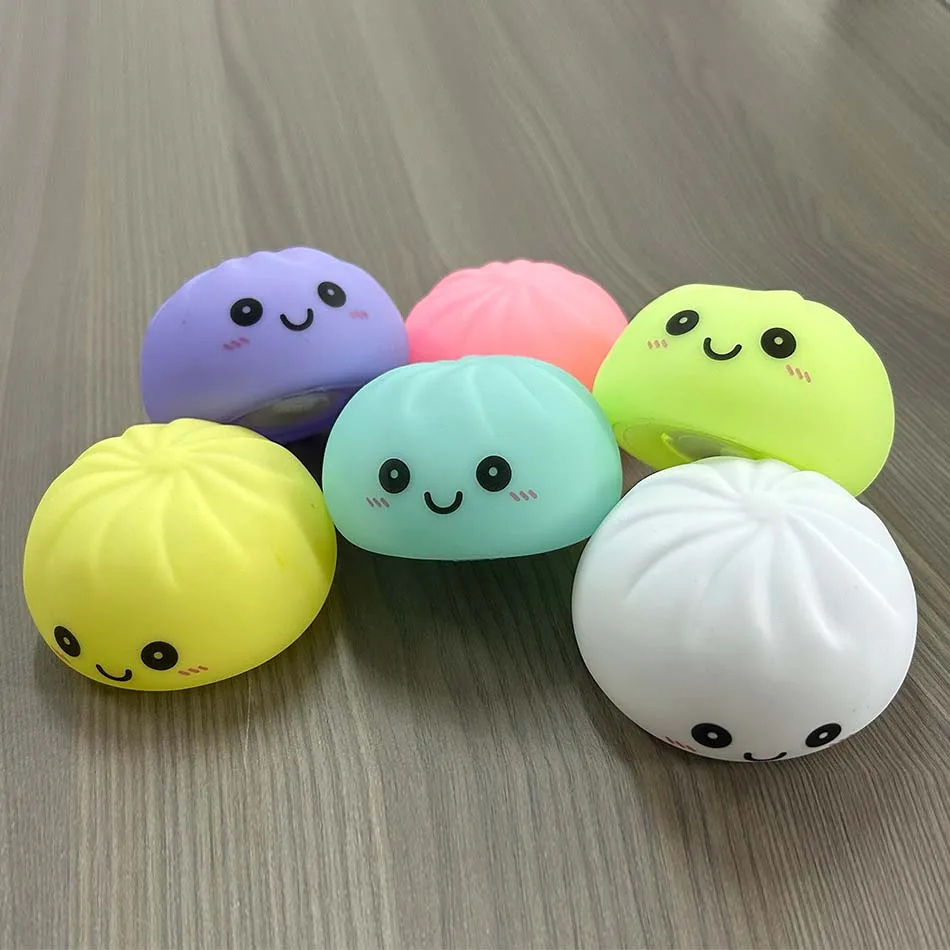 Dumpling Bun Stress Relief Squishy Ornament - Fun Desk Fidget Toy & Unique Gift