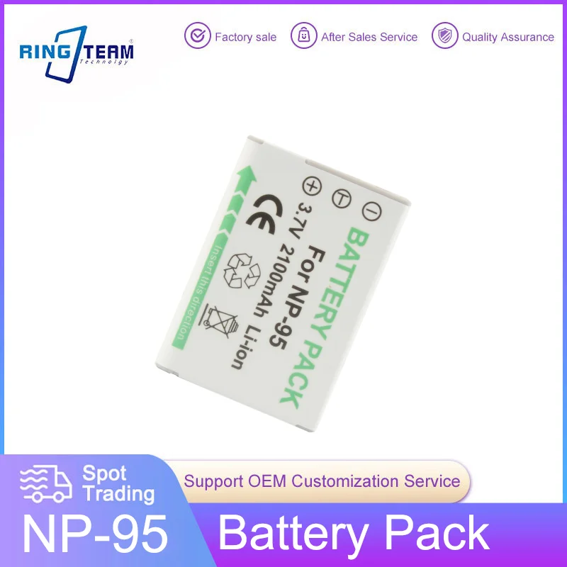 Np-95 Batteria Al Litio Ricaricabile Np95 Per Fujifilm Finepix F30 F31Fd Real 3D W1 X-S1 X100 X100S Ricoh Gxr