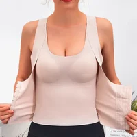 Soutien-gorge gainant 3-en-1 à boutons pour femme - Gaine amincissante pour la taille - Soutien-gorge sculptant - Gaine amincissante 3-en-1 pour le quotidien 4