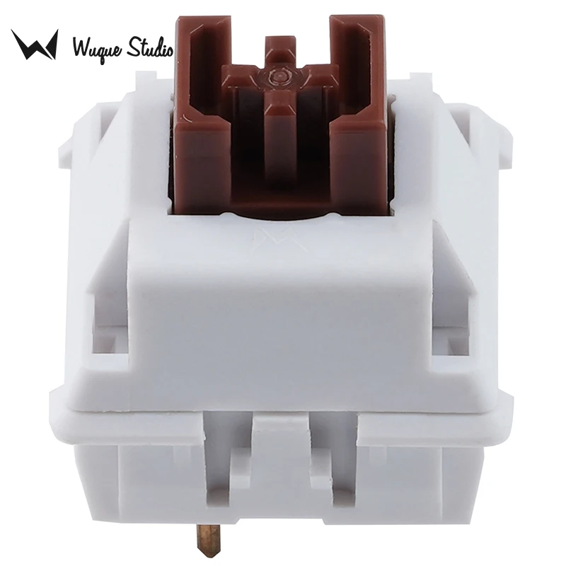 Wuquestudio ws Interruptor Marrom Sentimento Tátil Pom Haste Náilon Habitação 5pin Montagem Pcb para Teclado Mecânico - Imagem 4