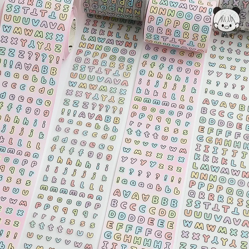 1 roll Graffiti lettering Hand tent tape ins Wind Color lettering symbol diy Gooka decorative stickers Scrapbooking Material