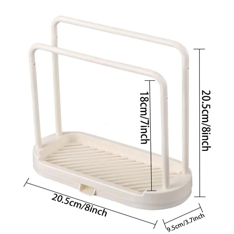Sink Sponge Holder 1PCS Detachable Kitchen Dishcloth Holder Rag Hanger Bathroom Scrubber Brush Organizer
