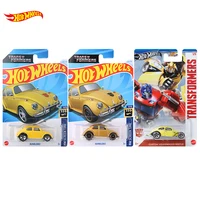 Hot Wheels Transformers Bumblebee #186 Custom Volkswagen Beetle Yellow Gold 1/64 Diecast Model Car Toy C4982 GDG83 1
