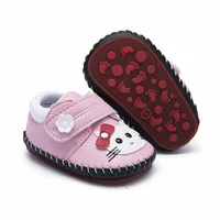 Cute Animals Baby Girls Shoes Non-Slip Cotton Sole Sneakers First Walking Toddler Crib Shoes Newborn Casual Flats