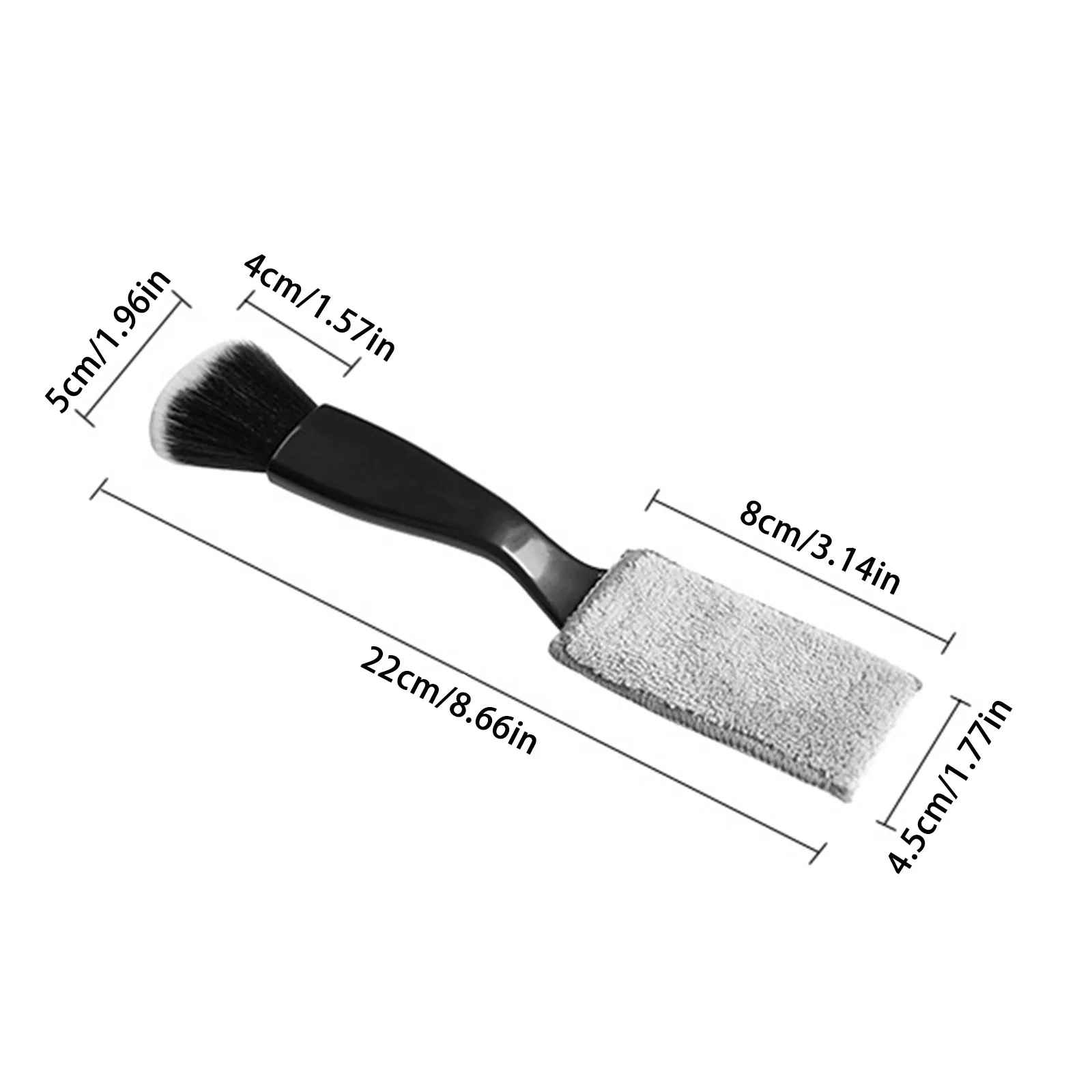 Double Head Brush for Car Cleaning Portable Interior Detailing Brush Dust Auto Detail Exterior Soft Feathers Seat car detailing brush set