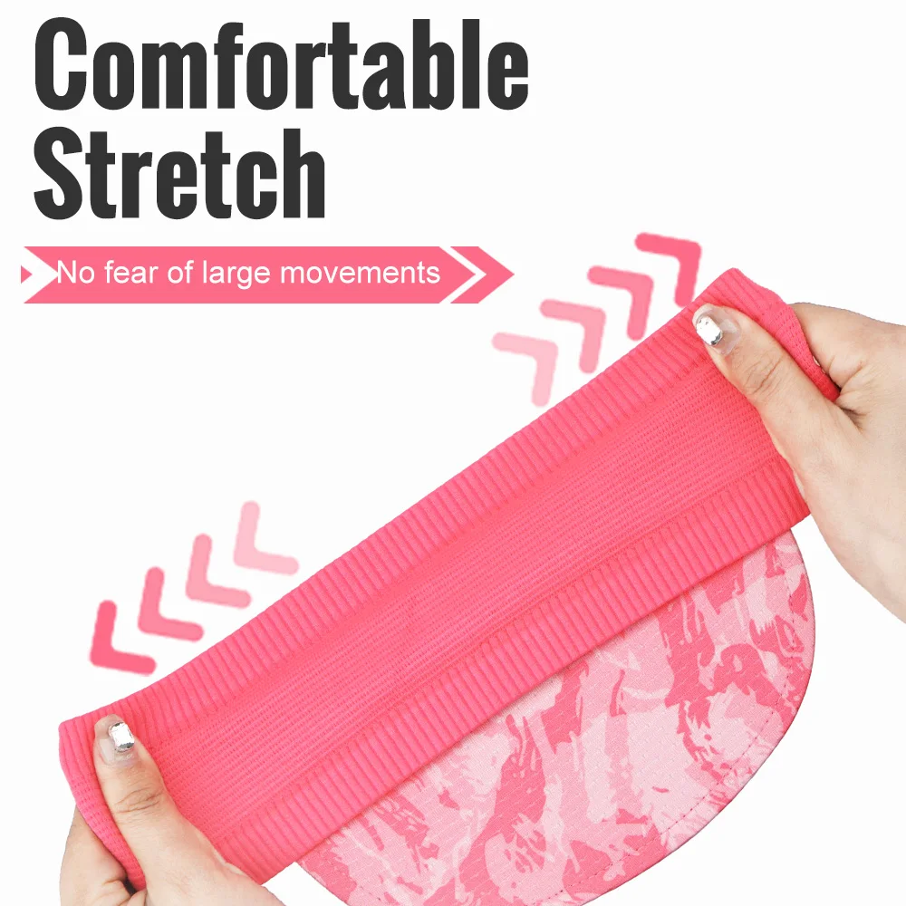 WRELS Anti-UV Empty Top Hat Breathable Quick-Drying Outdoor Sports Visor Caps Foldable Beach Golf Tennis Bicycle Sunshade Hat