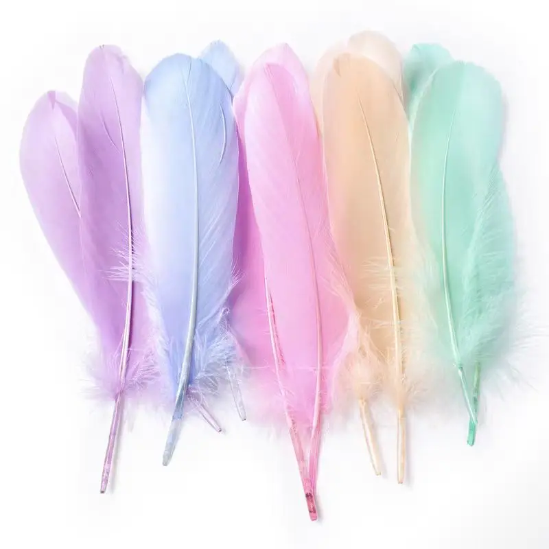 50pcs Natural White Goose Feather Plumes for Decorative Crafts and DIY Projects